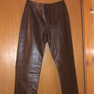 Hugo Buscati Leather Pants
